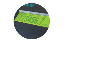 circle feature AcuRev 2100 LCD screen